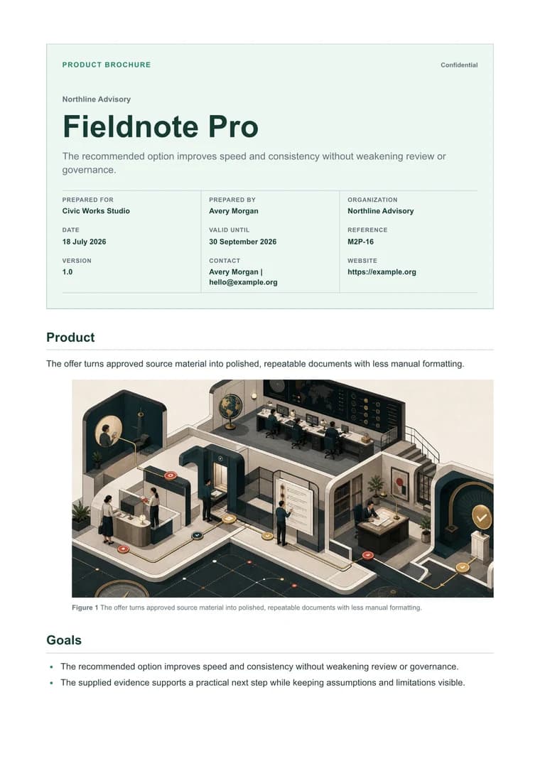 Product Brochure - Rendered PDF