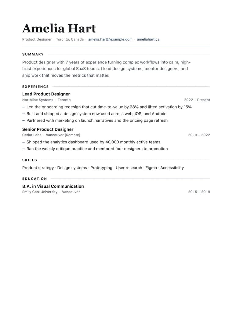 Modern Editorial PDF preview